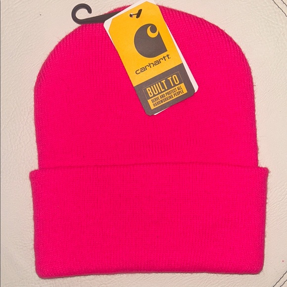 Carhartt Neon Pink Beanie - Picture 2 of 2